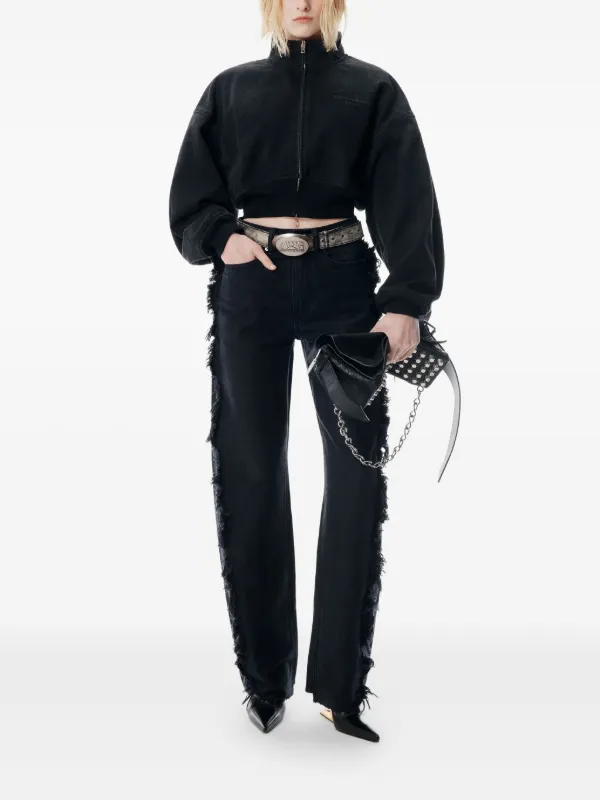 Alexander Wang スタンドカラー ジップアップ ジャケット | ブラック