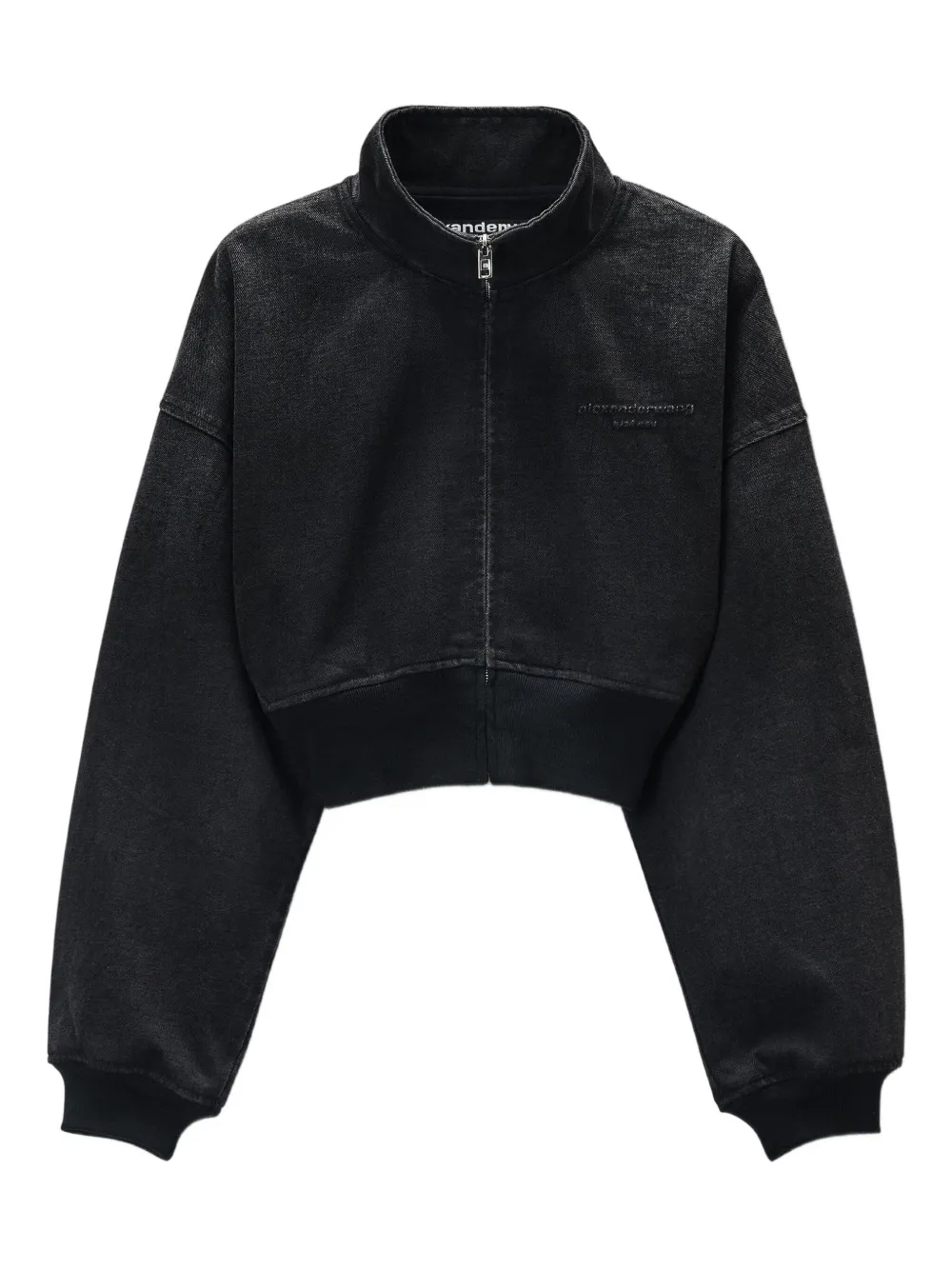 Alexander Wang stand-collar zip-up bomber jacket | Black | Image 1