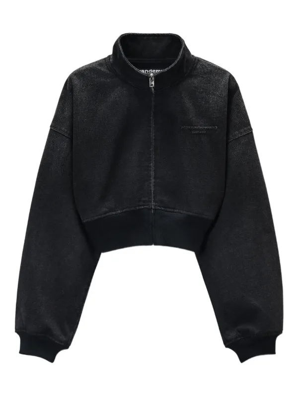 Alexander Wang スタンドカラー ジップアップ ジャケット | ブラック