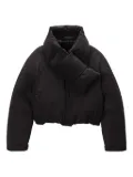 Alexander Wang cropped puffer jacket - Black