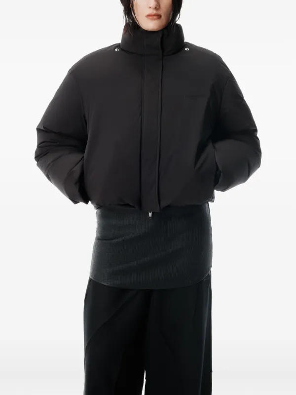 Alexander Wang クロップド パデッドジャケット | ブラック | FARFETCH JP