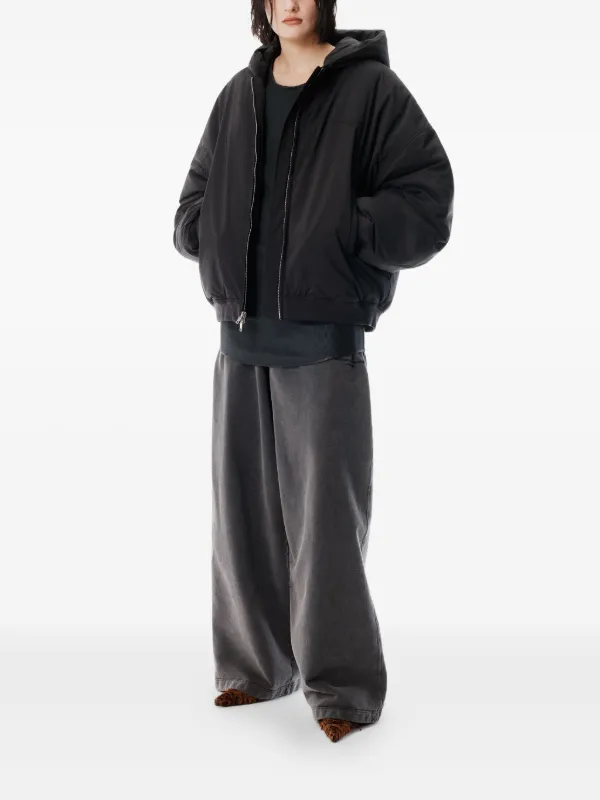 Alexander Wang フーデッド パデッドジャケット | ブラック | FARFETCH JP