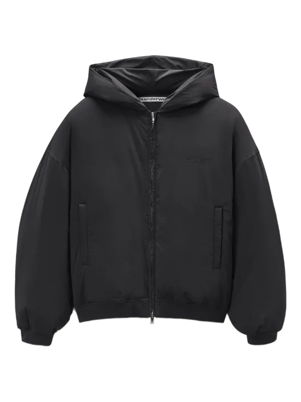 Alexander Wang フーデッド パデッドジャケット | ブラック | FARFETCH JP