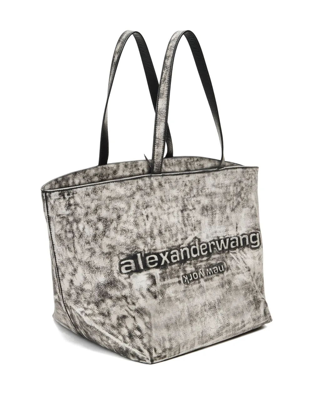 Alexander Wang Punch Embossed Tote Bag In Gray