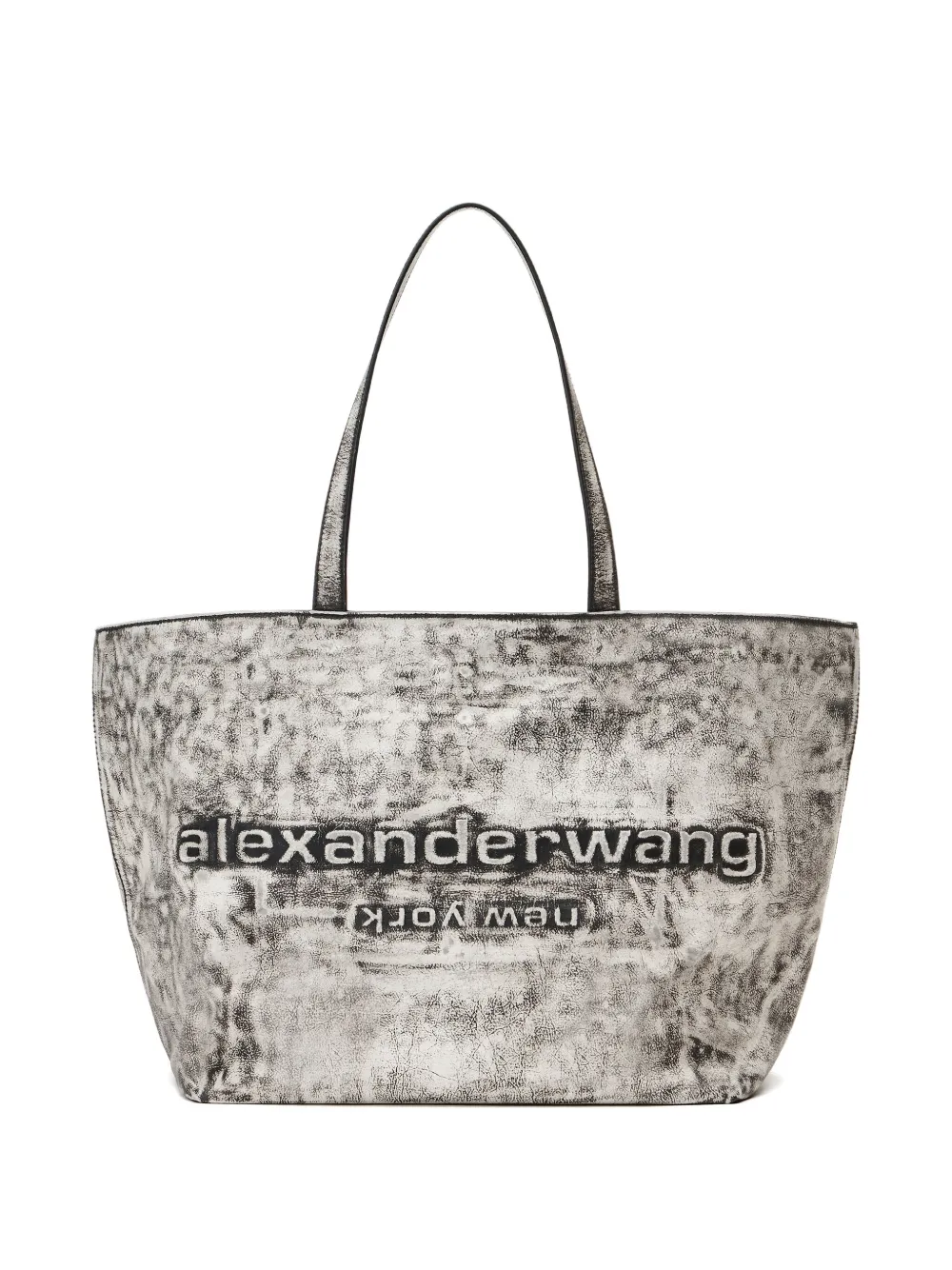 Alexander Wang Punch Embossed Tote Bag In Gray