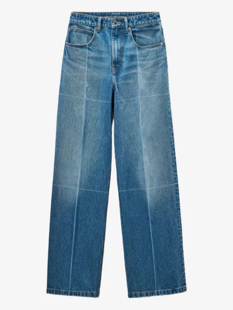 Alexander Wang jean droit à effet délavé