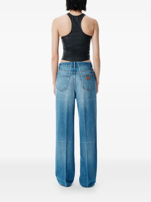 Alexander Wang ウォッシュド ストレートジーンズ | ブルー | FARFETCH JP