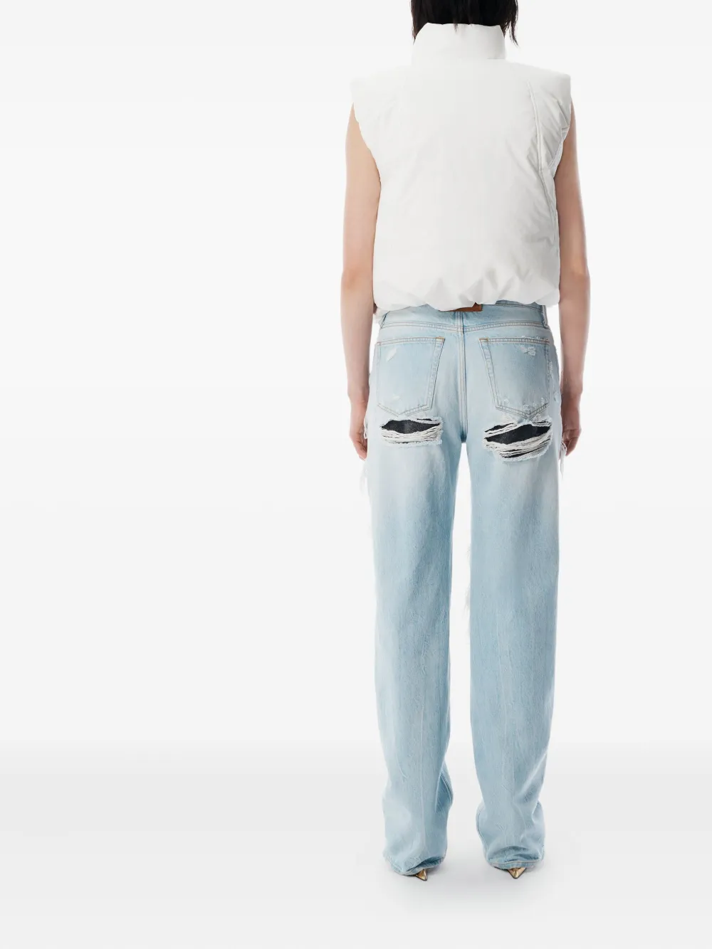 Alexander Wang Puffer Gilet In White