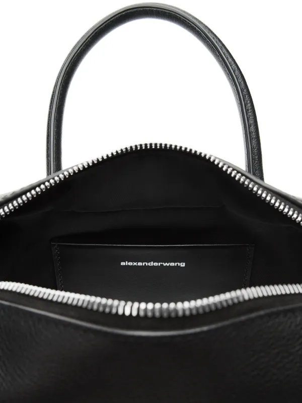 alexander wang 黒レザー バッグ スタッズ付き アレクサンダーワン(ALEXANDER WANG)|スタッズナイロンレザー