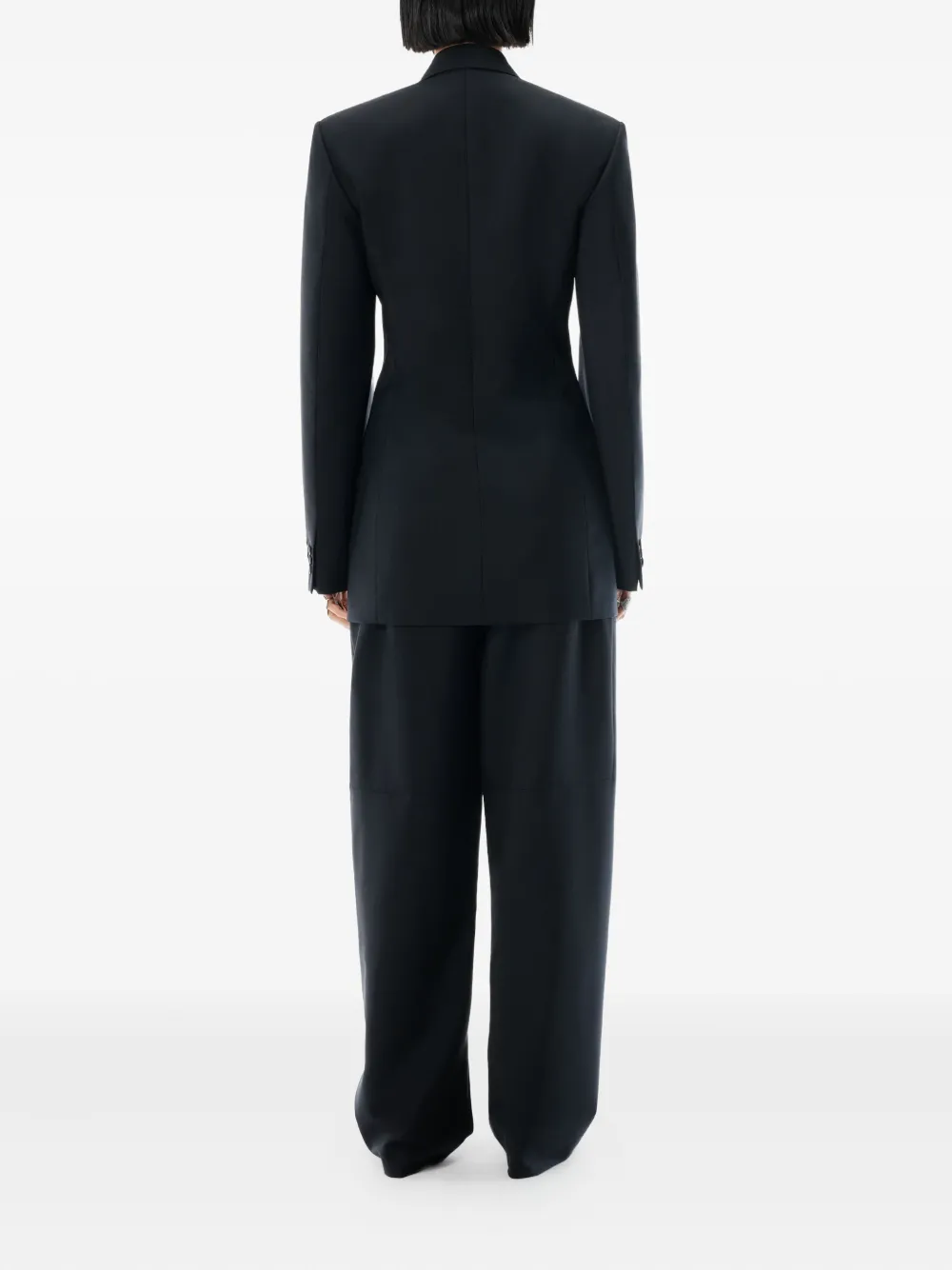 Alexander Wang Double-breasted Blazer Mini Dress In Black
