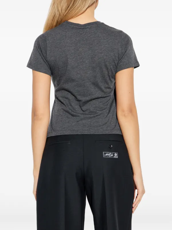 Alexander Wang Knotted Graphic T-shirt | Black | FARFETCH