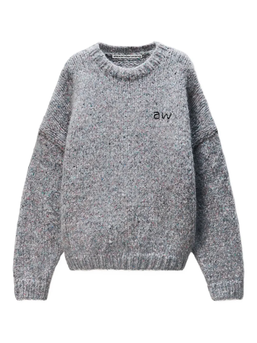 Alexander Wang sudadera con cuello reondo y bordado | gris | Image 1