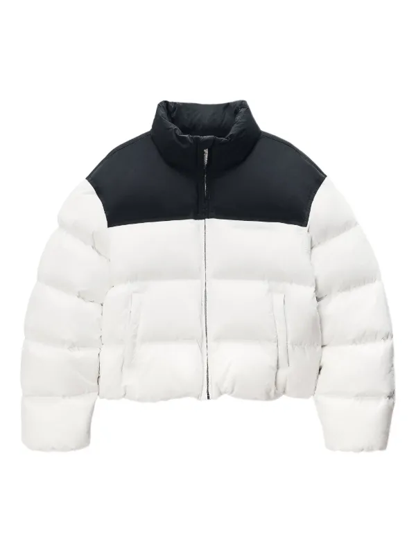 Alexander Wang クロップド パデッドジャケット | ホワイト Alexander Wang クロップド パデッドジャケット | ホワイト