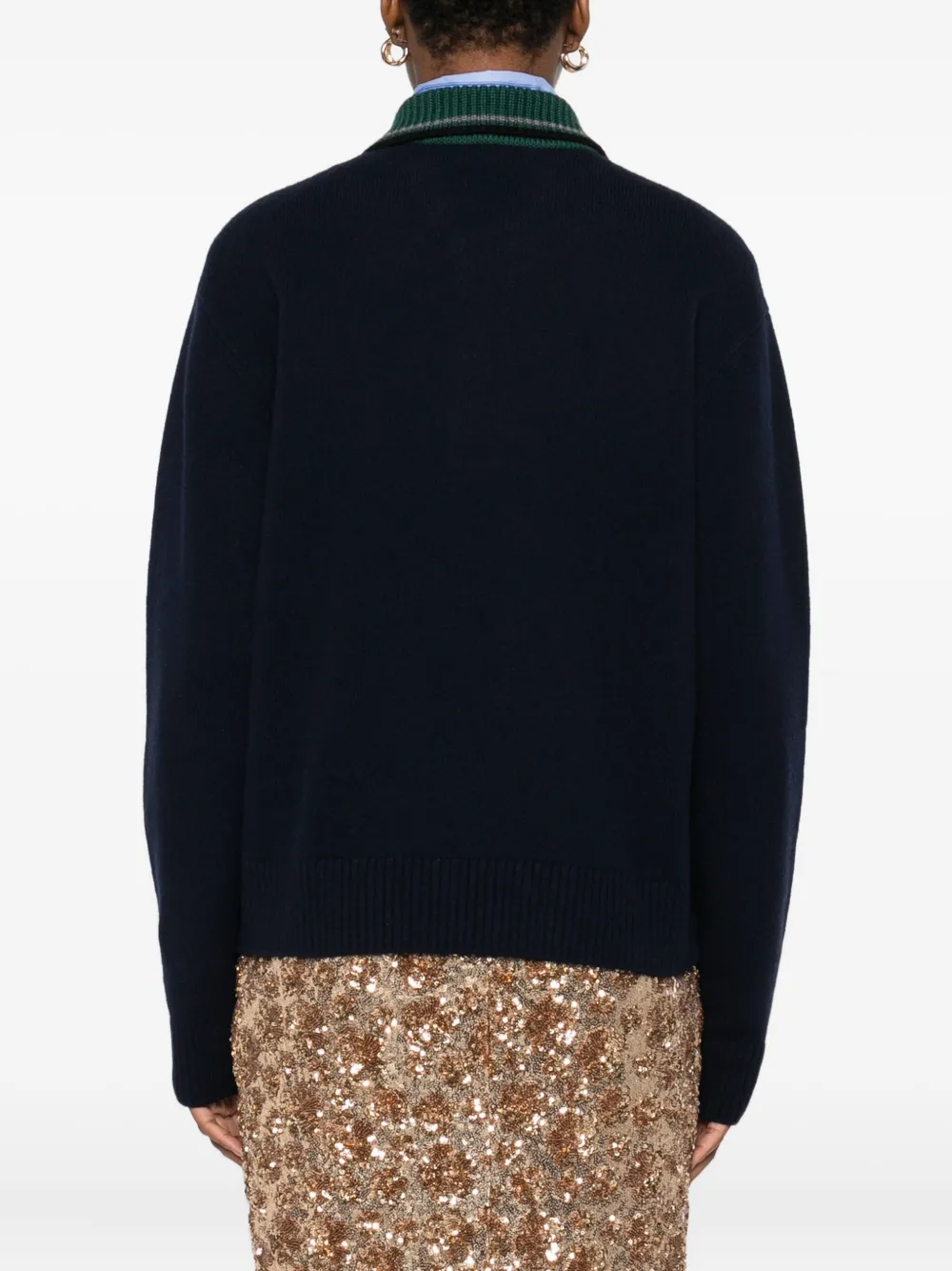 N°21 Buttoned Polo Top In Blue