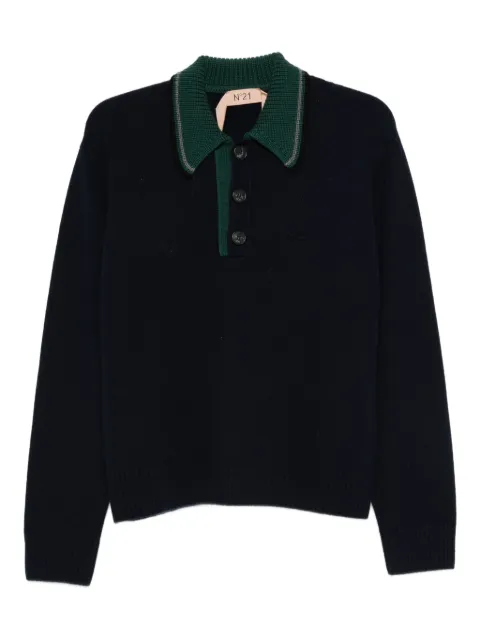 Nº21 buttoned polo top