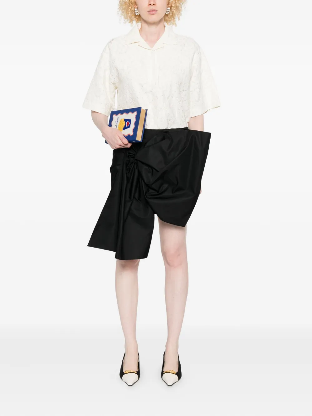 Nº21 Top met textuur - Beige