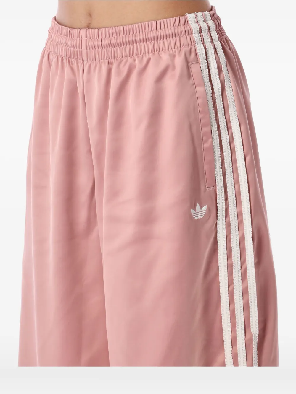 Adidas Originals Adjustable-waist Three-stripes Track Pant In Pink