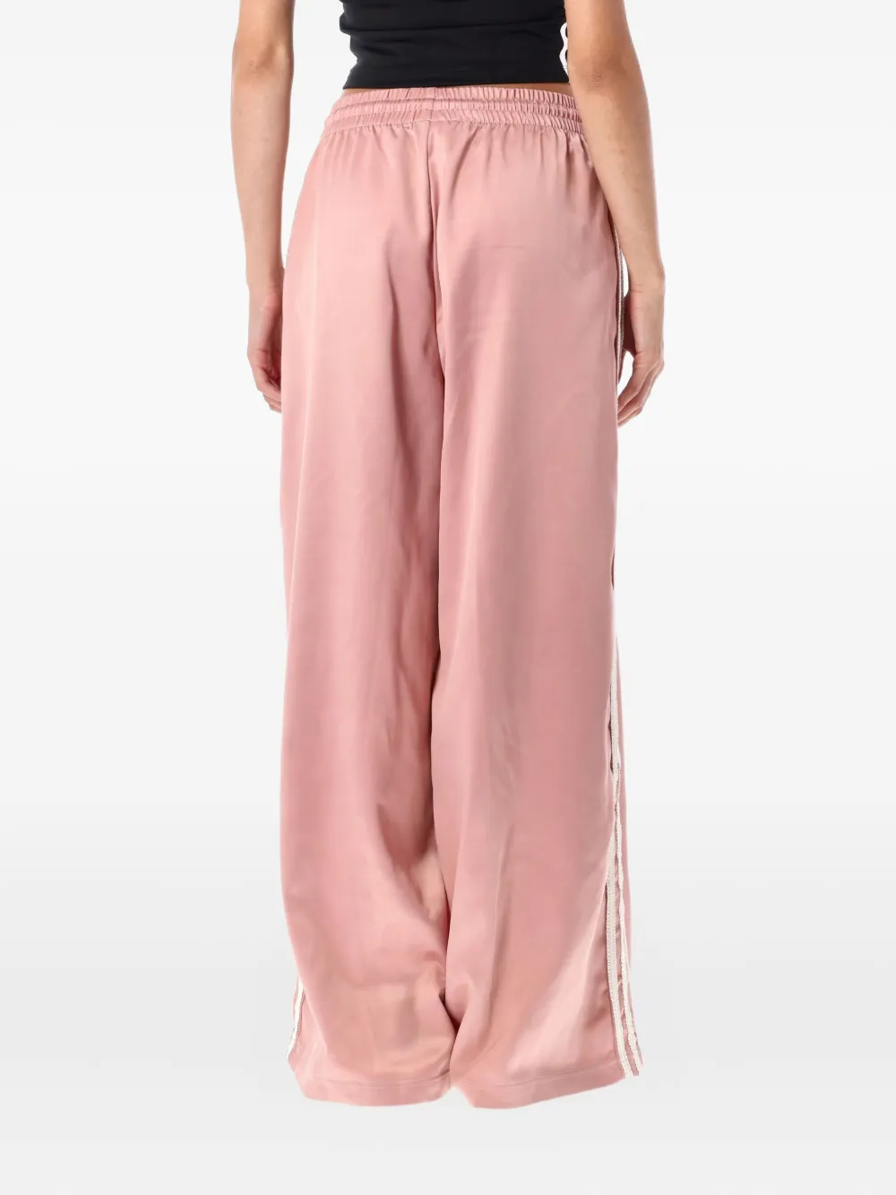 Adidas adjustable-waist three-stripes track pant - Roze