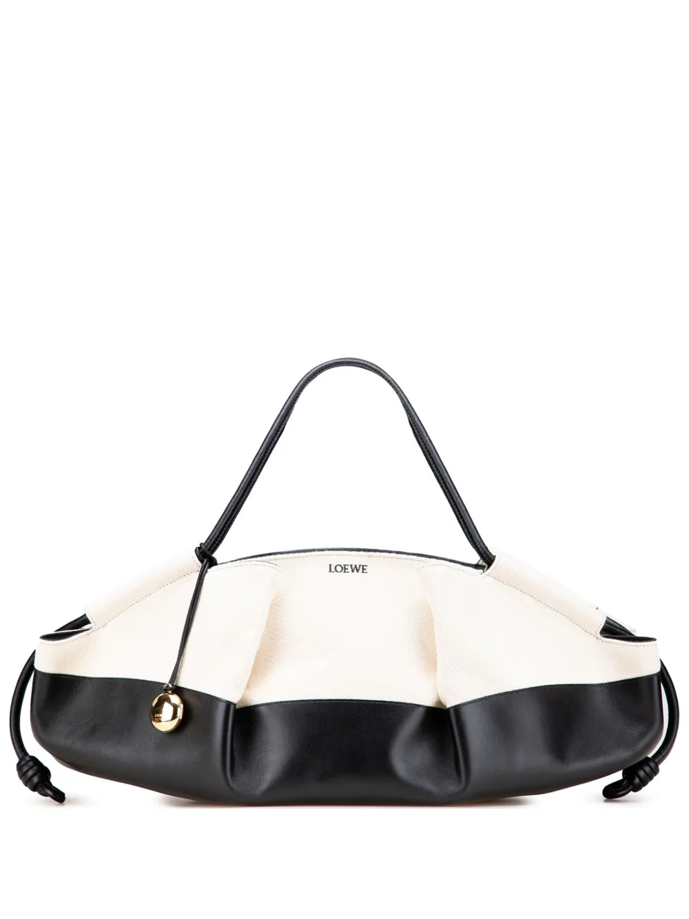 2023 XL Shiny Calfskin and Canvas Paseo satchel