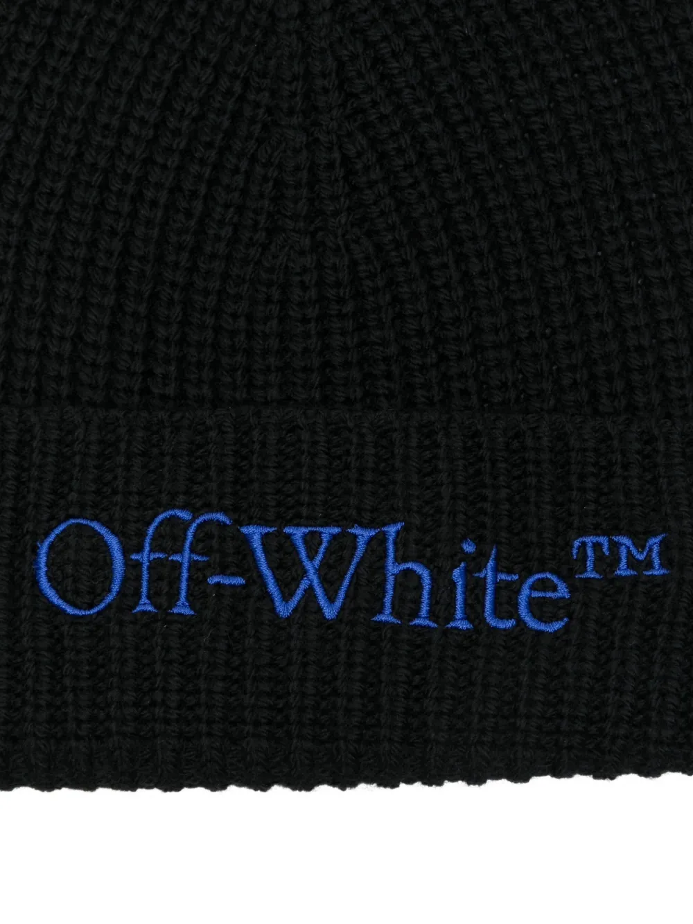 Off-White Muts met geborduurd logo Blauw