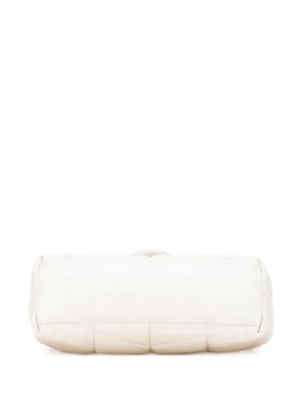 Saint Laurent Pre-Owned 2021 Toy Lambskin Loulou Puffer Crossbody Bag  White FARFETCH IN