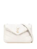 Saint Laurent Pre-Owned 2021 Toy Lambskin Loulou Puffer crossbody bag - White