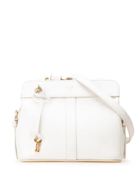 Celine Pre-Owned 2021 Teen Leather Cabas De France crossbody bag