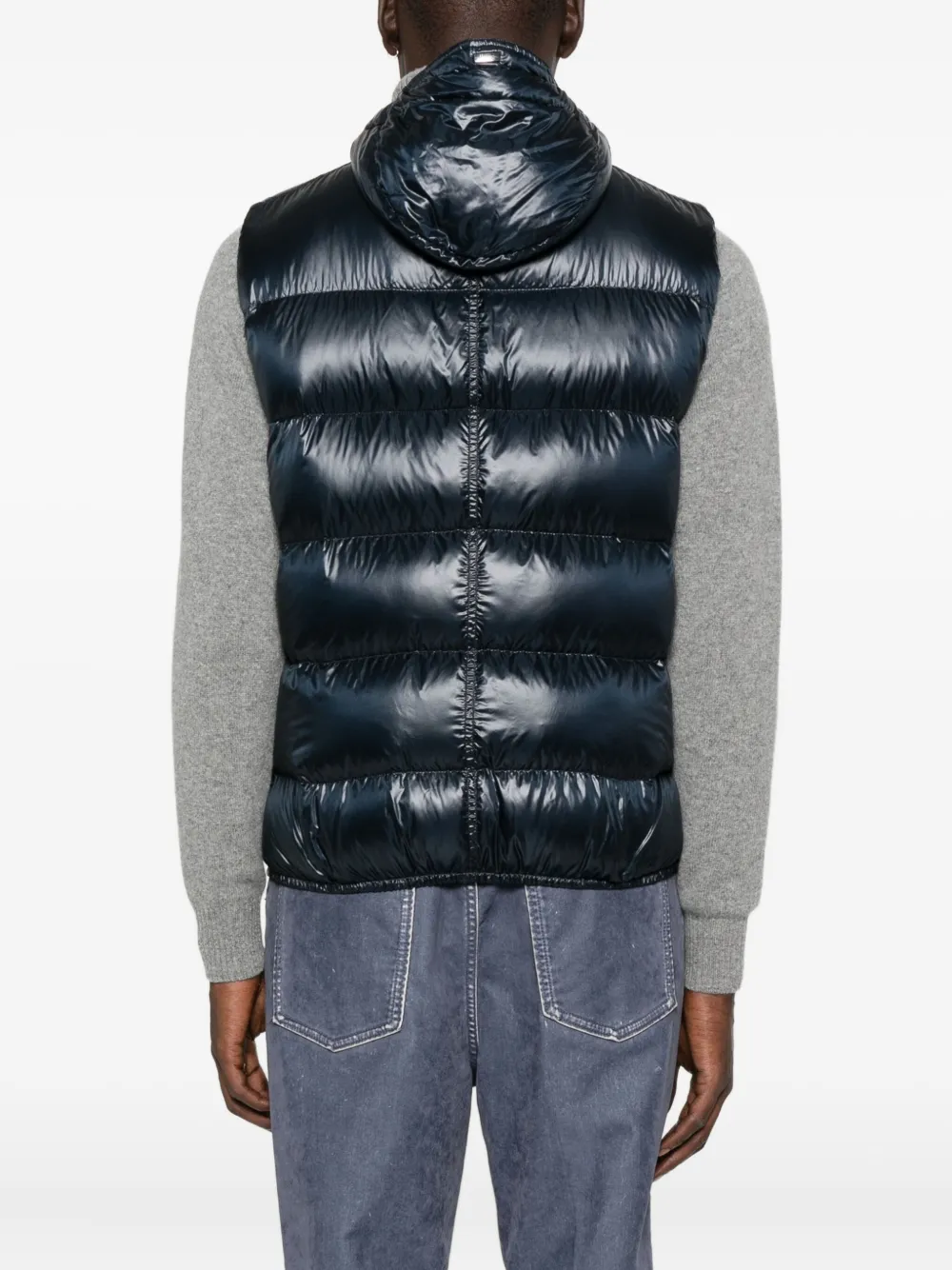 Herno Bodywarmer met capuchon Blauw