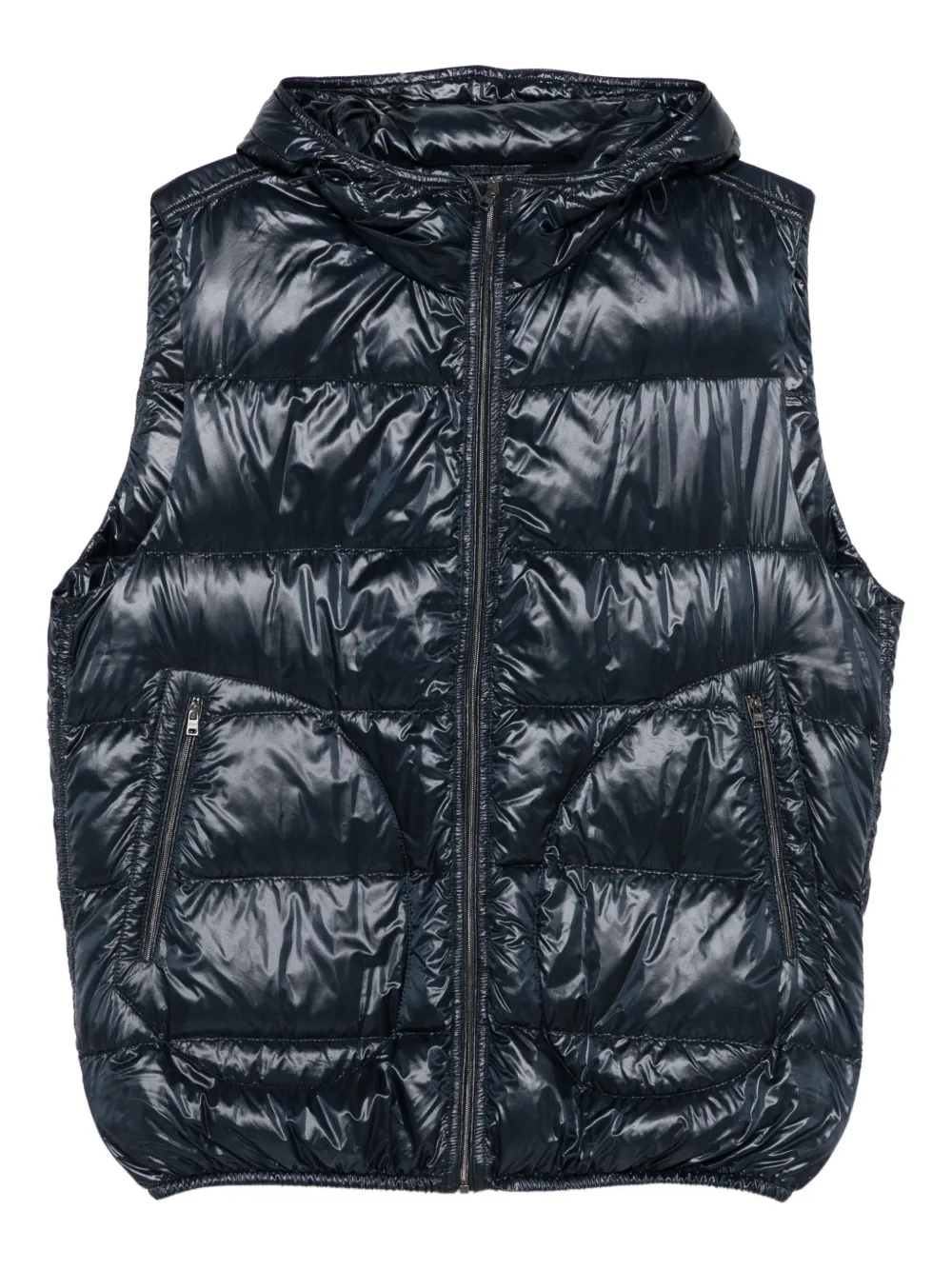 Herno hooded quilted gilet | Blue | Image 1