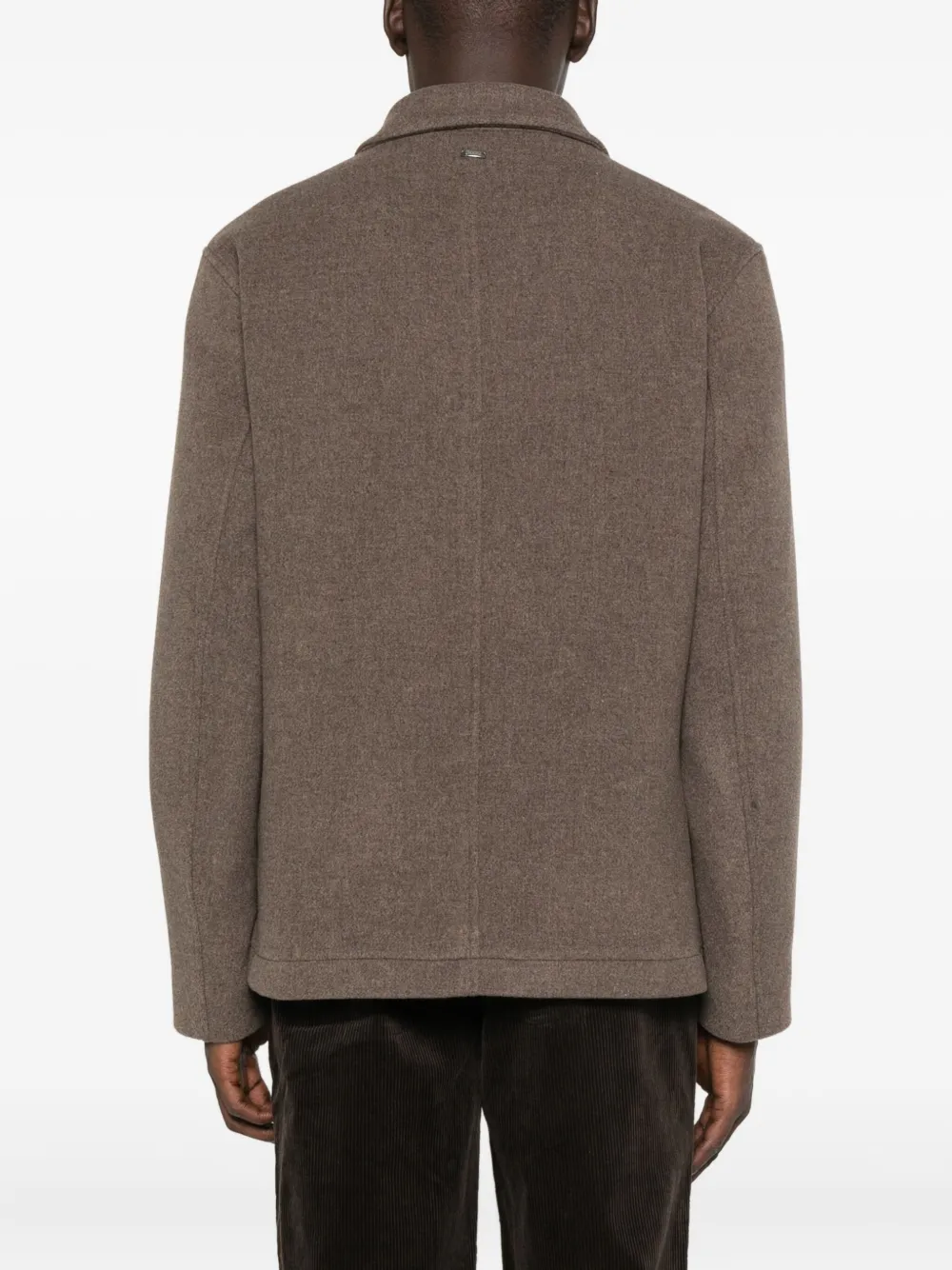 Herno button-fastening patch-pocket jacket Bruin