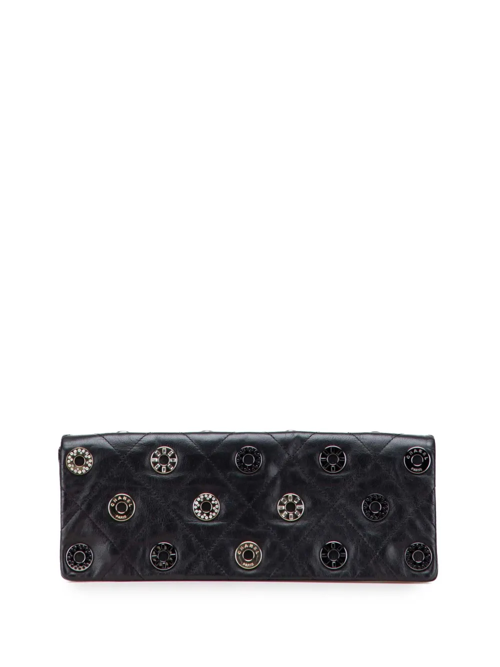 2006-2008 Quilted Calfskin Star Attitude Grommet Fold Over clutch bag