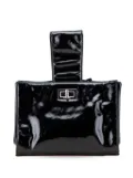CHANEL Pre-Owned 2006-2008 Patent Mademoiselle Lock Convertible Wrist clutch bag - Black