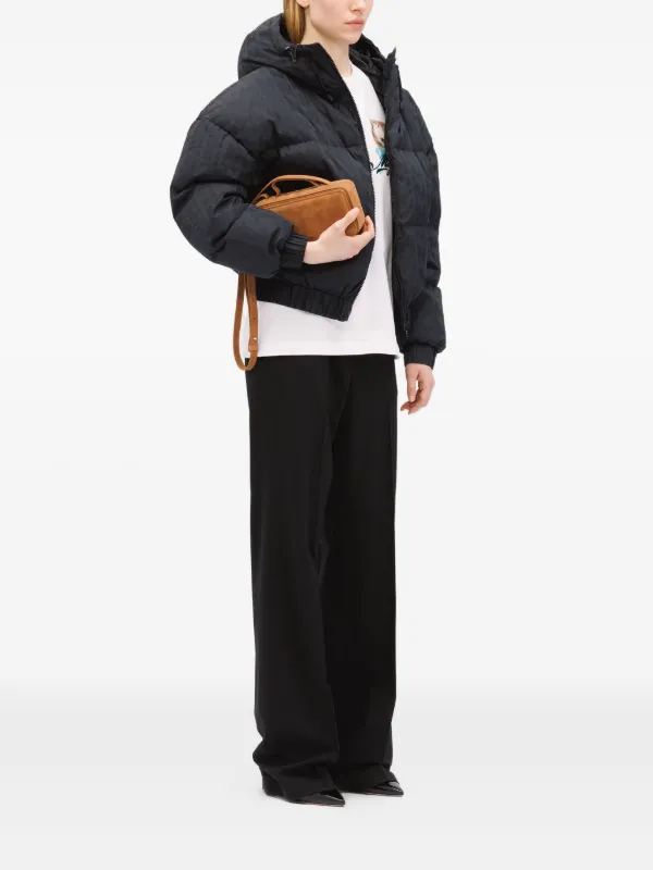 MSGM フーデッド パデッドジャケット | ブラック | FARFETCH JP