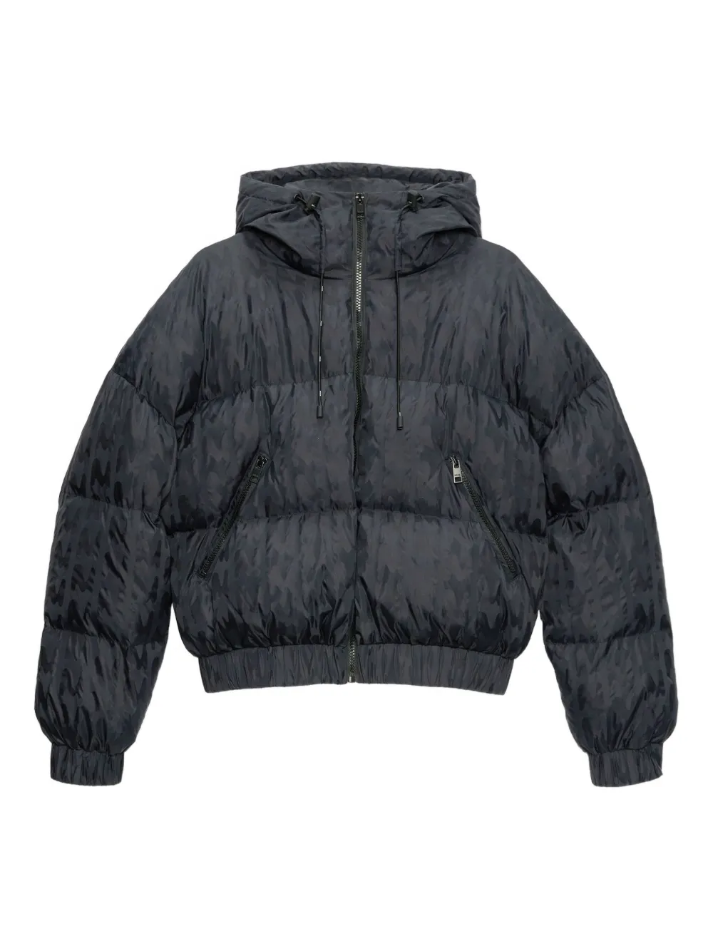 MSGM hooded puffer jacket | Black | Image 1
