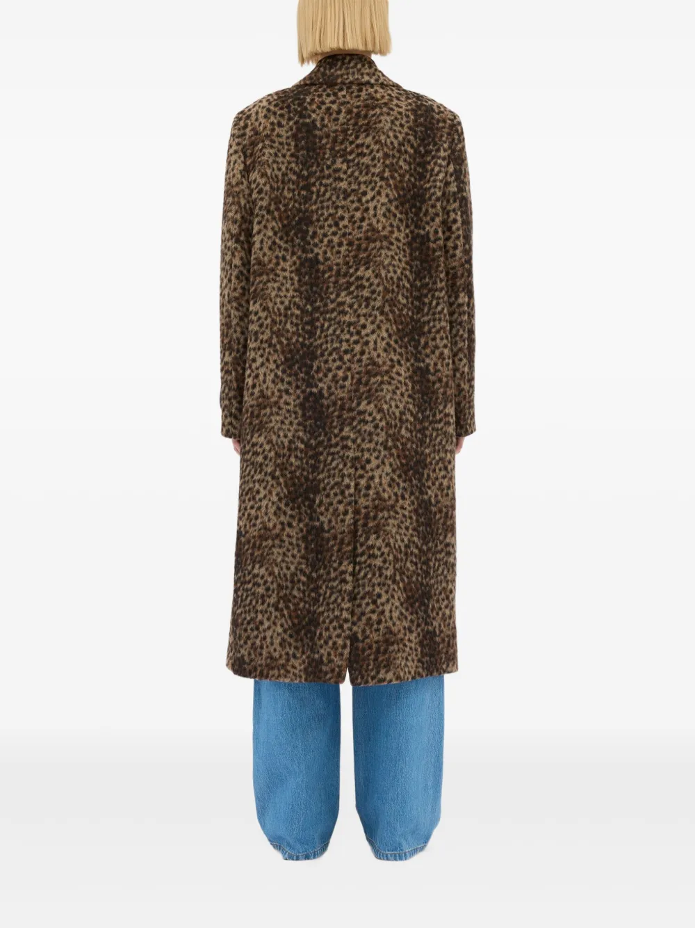 MSGM Jas met luipaardprint Bruin