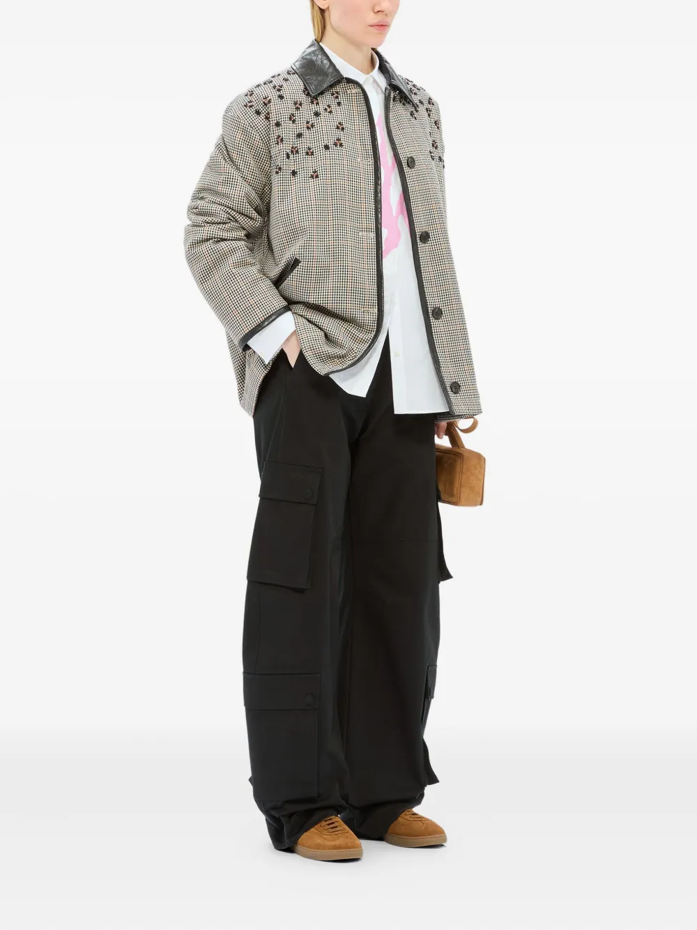Msgm Rabbit-print Shirt In White
