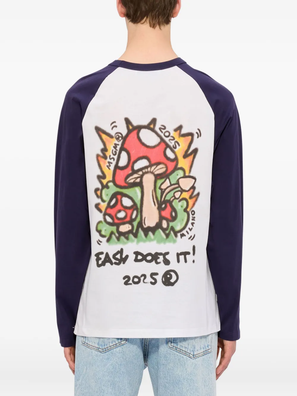 MSGM T-shirt met print Wit