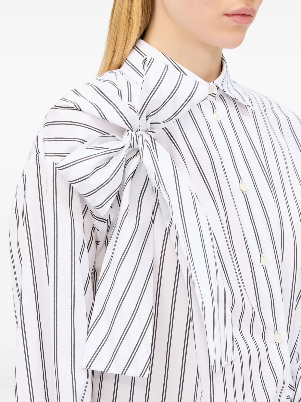 MSGM Blousejurk met strikdetail Wit