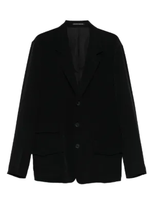 JACQUEMUS ノーカラージャケット Jacquemus ノーカラー ジャケット | ブラック | FARFETCH JP
