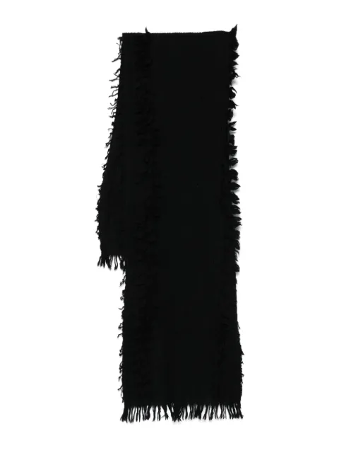 Yohji Yamamoto mascada con ribete de flecos