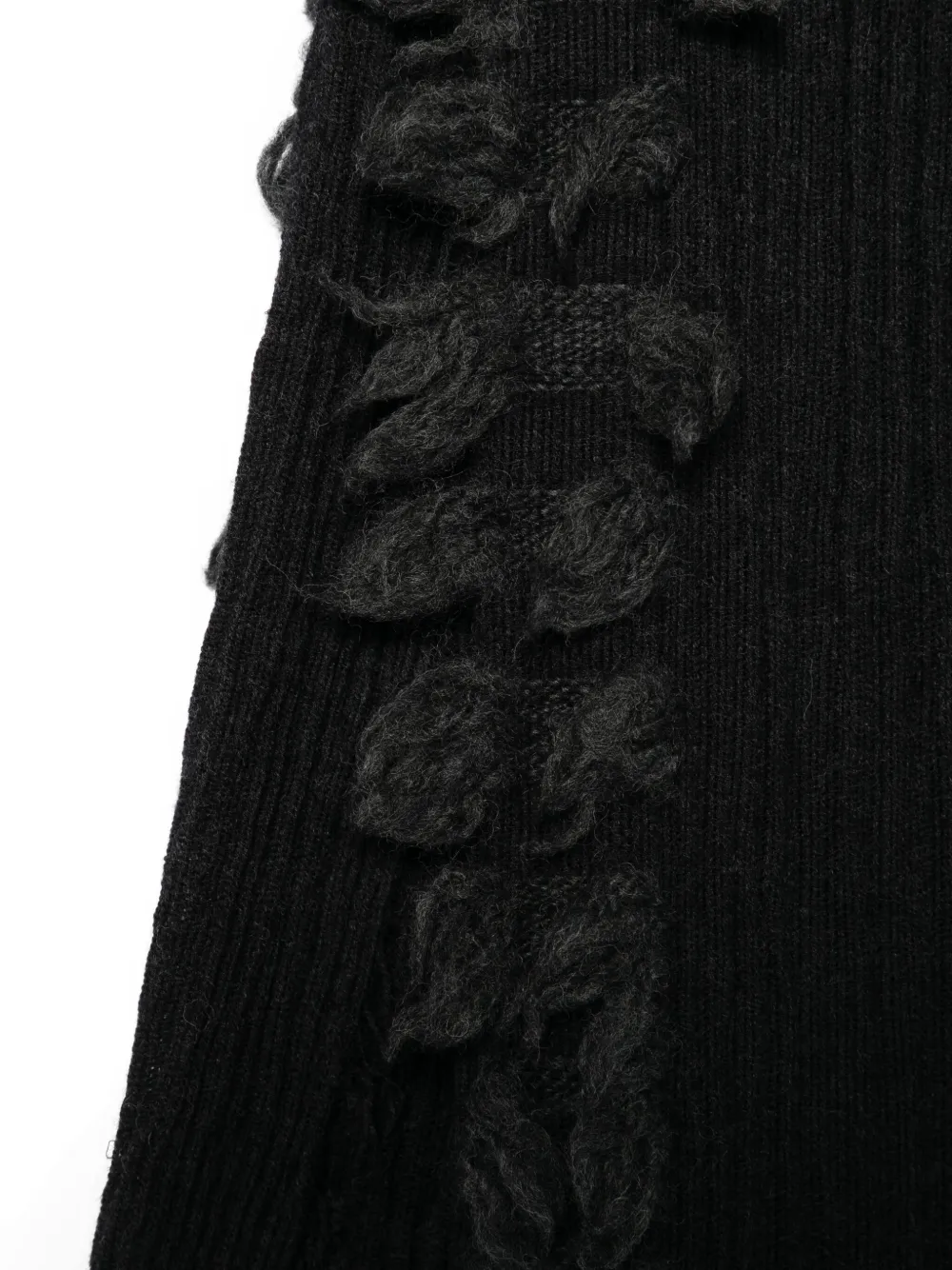 Yohji Yamamoto Sjaal met franje - Grijs