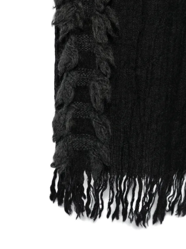 小物 Yohji Yamamoto Wool Muffler CRUSHED RIB DAMAGED 2WAY WOOL SCARF – THE SHOP YOHJI YAMAMOTO