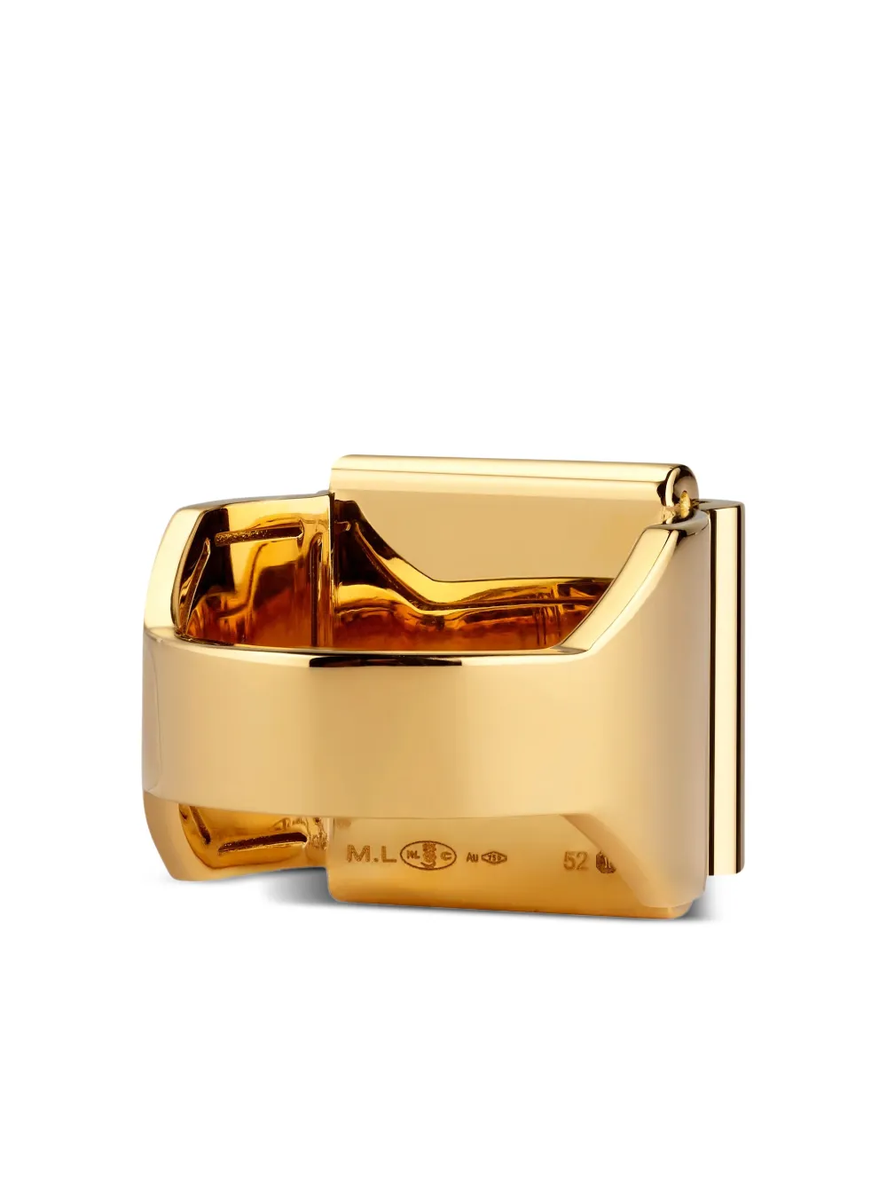 Marie Lichtenberg 18k Yellow Gold Small Buck Ring In Gold