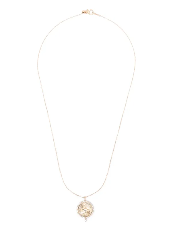 Persée 18CT Yellow Gold Compass Diamond Necklace