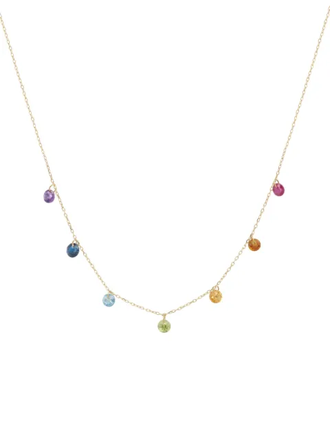 Persée 18K yellow gold precious stones necklace