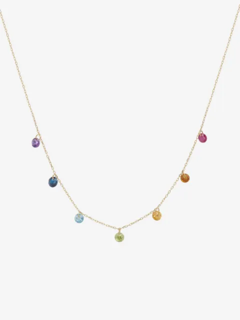 Persée 18CT yellow gold precious stones necklace