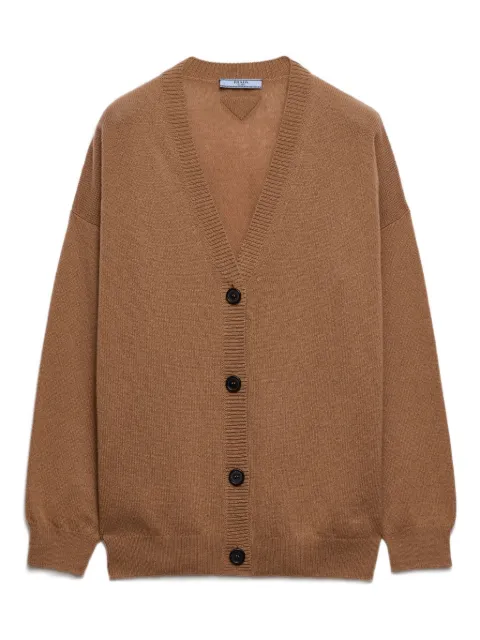 Prada ribbed cashmere cardigan
