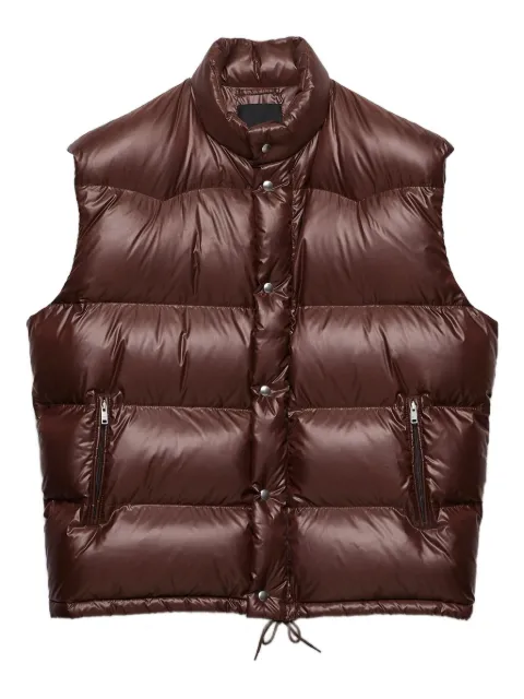 Prada quilted stand-up collar gilet