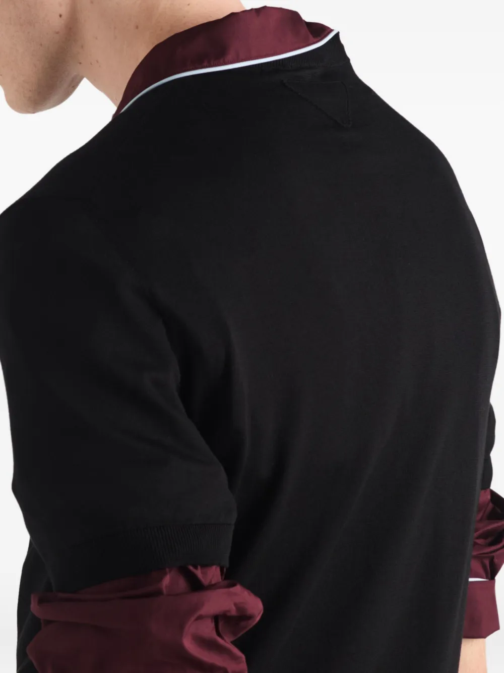 Prada T-shirt met ronde hals Zwart