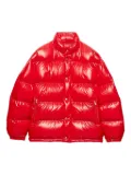 Prada stand-up collar puffer jacket - Red